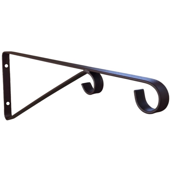 Mão Francesa Ferro 30cm P/ Pendurar Vaso De Plantas Parede -