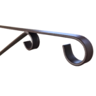 Mão Francesa Ferro 30cm P/ Pendurar Vaso De Plantas Parede -