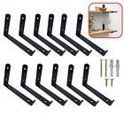 Mão Francesa Invertida 20cm 12 Pçs 3mm Prateleira Industrial