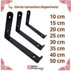Mão Francesa Invertida 30cm 5mm 4 Peças Reforçada Industrial