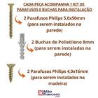 Mão Francesa Invertida 35cm 5mm 8 Peças Reforçada Industrial