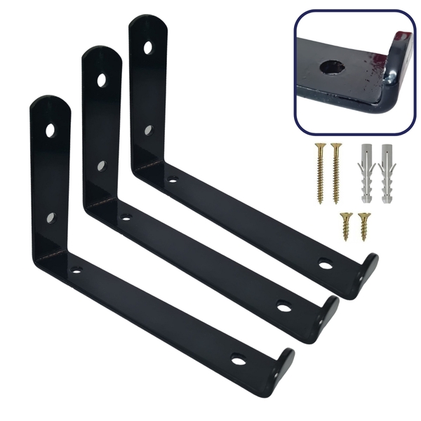 Mão Francesa Invertida 50cm 5mm 3 Peças Reforçada Industrial