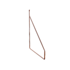 Mão Francesa Invertida para Prateleira de Madeira 30cm Rose Zamar