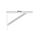 Mão Francesa Leve Branca Aço 27cm Bransforma