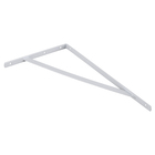 Mão Francesa Leve Branca Aço 37cm Bransforma