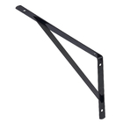 Mão Francesa Leve Preta Aço 22cm Bransforma