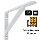 Mão Francesa Para Prateleira 25cm 96 Pçs Cantoneira Suporte