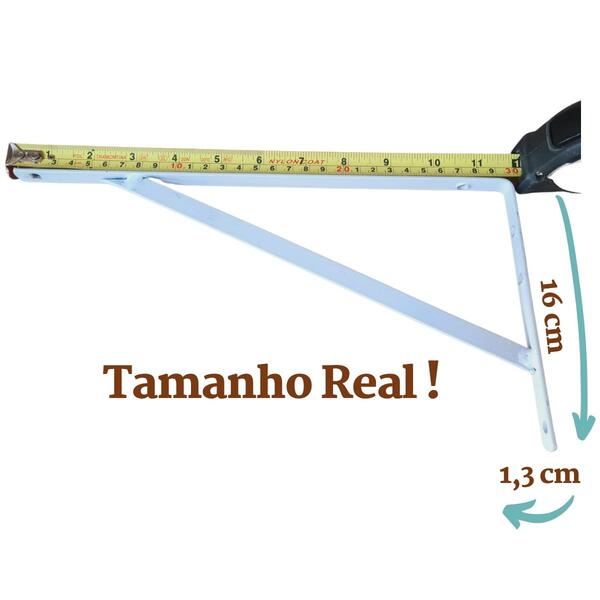 Mão Francesa Suporte Cantoneira Para Prateleira 15 A 50 Cm 30