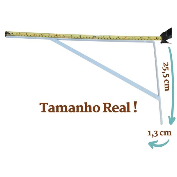 Mão Francesa Suporte Cantoneira Para Prateleira 15 A 50 Cm 50