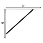 Mão Francesa Aço Zamar 16x19cm Preta
