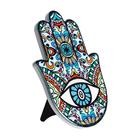 Mão Hamsa Decorativa Azul