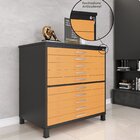 Mapoteca 10 Gavetas 120,4cm X 122,3cm Aço Preto/laranja Picas