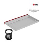 Mapoteca 10 Gavetas 120,4cm X 122,3cm Aço Preto/vermelho