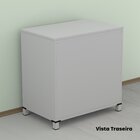 Mapoteca 10 Gavetas Map10 120,4cm X 122,3cm Aço Cinza/branco