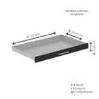 Mapoteca 10 Gavetas Map10 120,4cm X 122,3cm Aço Preto