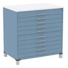 Mapoteca 10 Gavetas Pandin 120cm (larg) Inmetro Tampo Mdp Bra