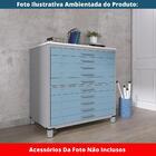 Mapoteca 10 Gavetas Pandin 120cm (larg) Tampo Mdp Branco Estr