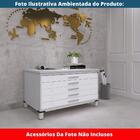 Mapoteca 5 Gavetas Pandin 120 Cm (larg) Inmetro Tampo Mdp Cin