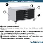 Mapoteca 5 Gavetas Pandin 120 Cm (larg) Inmetro Tampo Mdp Pre