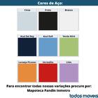 Mapoteca 5 Gavetas Pandin 120cm (larg) Tampo Mdp Branco Estru