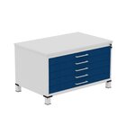 Mapoteca De Aço Fixa Com 05 Gavetas