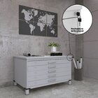 Mapoteca De Aço Fixa Com 05 Gavetas