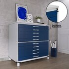 Mapoteca De Aço Fixa Com 10 Gavetas