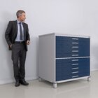 Mapoteca De Aço Fixa Com 10 Gavetas