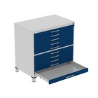 Mapoteca De Aço Fixa Com 10 Gavetas