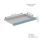 Mapoteca Mont 5 Gavetas 71,3cm X 120,4cm Aço Preto/azul Dali