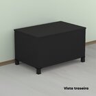 Mapoteca Mont 5 Gavetas 71,3cm X 120,4cm Aço Preto/verde