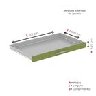 Mapoteca Mont 5 Gavetas 71,3cm X 120,4cm Aço Preto/verde