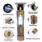 Maquina Acabamento Cabelo Barbeiro Profissional Bateria