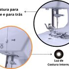 Máquina Costura 20 Pontos  Branco