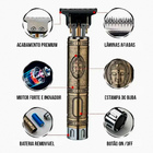 Máquina De Barba E Cabelo Recarregável Vintage Cbrn19700