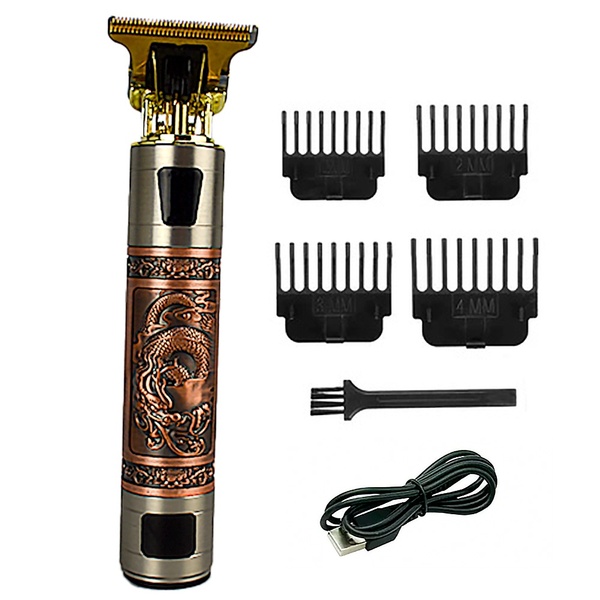 Máquina De Barba E Cabelo Recarregável Vintage Usb Cbrn19694