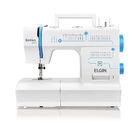Máquina De Costura Elgin Jx4035 Portátil Genius, Branco 110v