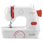 Máquina De Costura Elgin Pop Branca E Vermelha Bl-1009 – Bivo