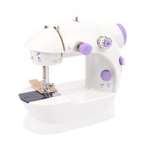 Maquina De Costura Mini Domestica Led Portatil Bivolt Compact
