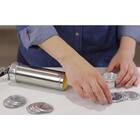 Maquina De Fazer Biscoito Cookies Biscoiteira Inox 20 Moldes