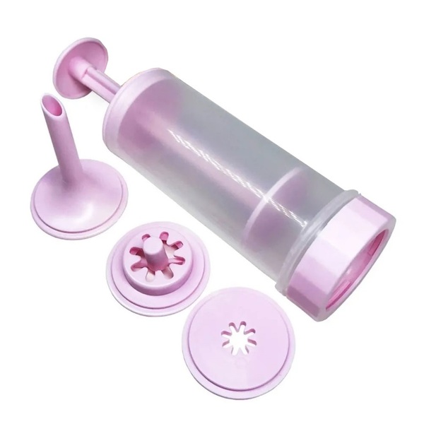 Máquina De Fazer Churros Manual Rosa Claro