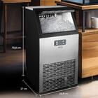 Máquina De Gelo Profissional Hq 45kg Turbo Ice Preta E Inox H