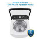 Máquina De Lavar Roupas 13kg Branca Midea Wave Agitador Ma512