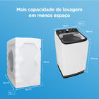 Máquina De Lavar Roupas 13kg Branca Midea Wave Agitador Ma512