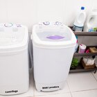 Máquina De Lavar Roupas 4kg 220v Mobi Praxis Grifit Branca