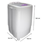 Máquina De Lavar Roupas 4kg 220v Mobi Praxis Grifit Branca