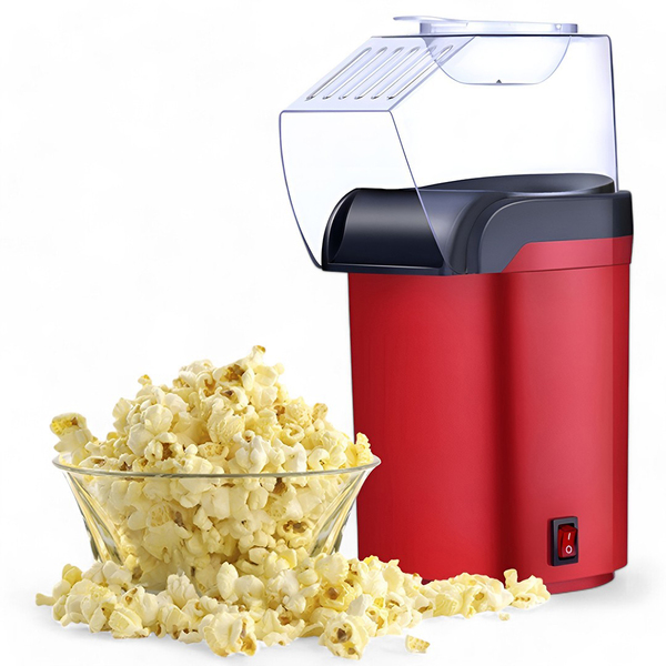 Máquina De Pipoca Elétrica Vermelha 110v Sem Óleo Pipoqueira