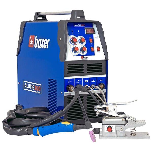 Máquina De Solda Inversora Boxer Alutig 200 Acdc