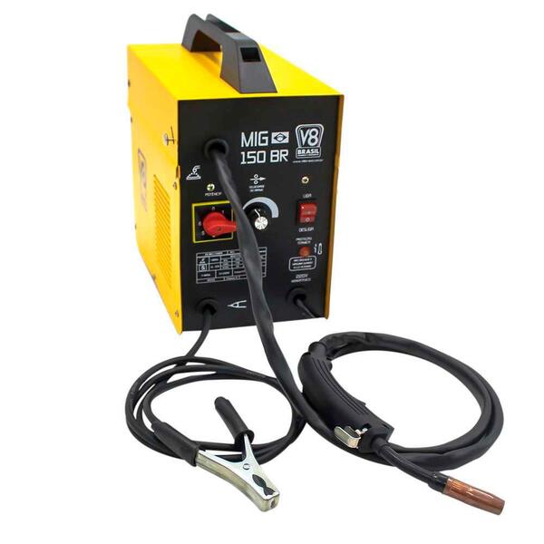 Máquina De Solda Mig V8 Brasil 150 Br Sem Gás