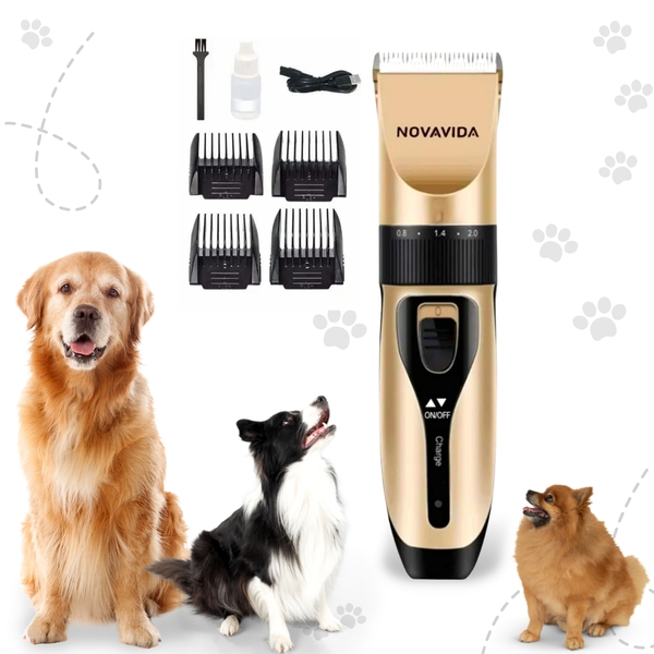 Maquina De Tosar Para Pet Recarregável Cães Gatos Pet Nova Vi